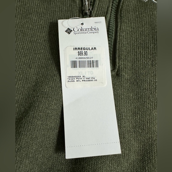NWT Men’s Columbia Quarter Zip - XL - Picture 2 of 5